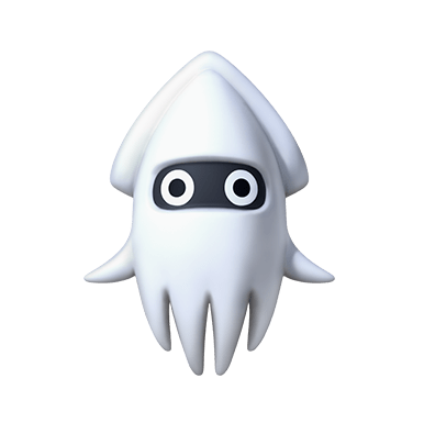 Blooper item, Squirts ink on the vehicles ahead of you, briefly obscuring the drivers’ views. 