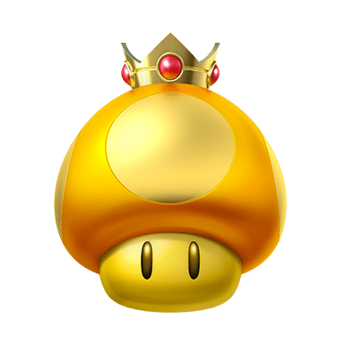 Golden Mushroom item, For a short time, allows you to use a Mushroom every you press [L].